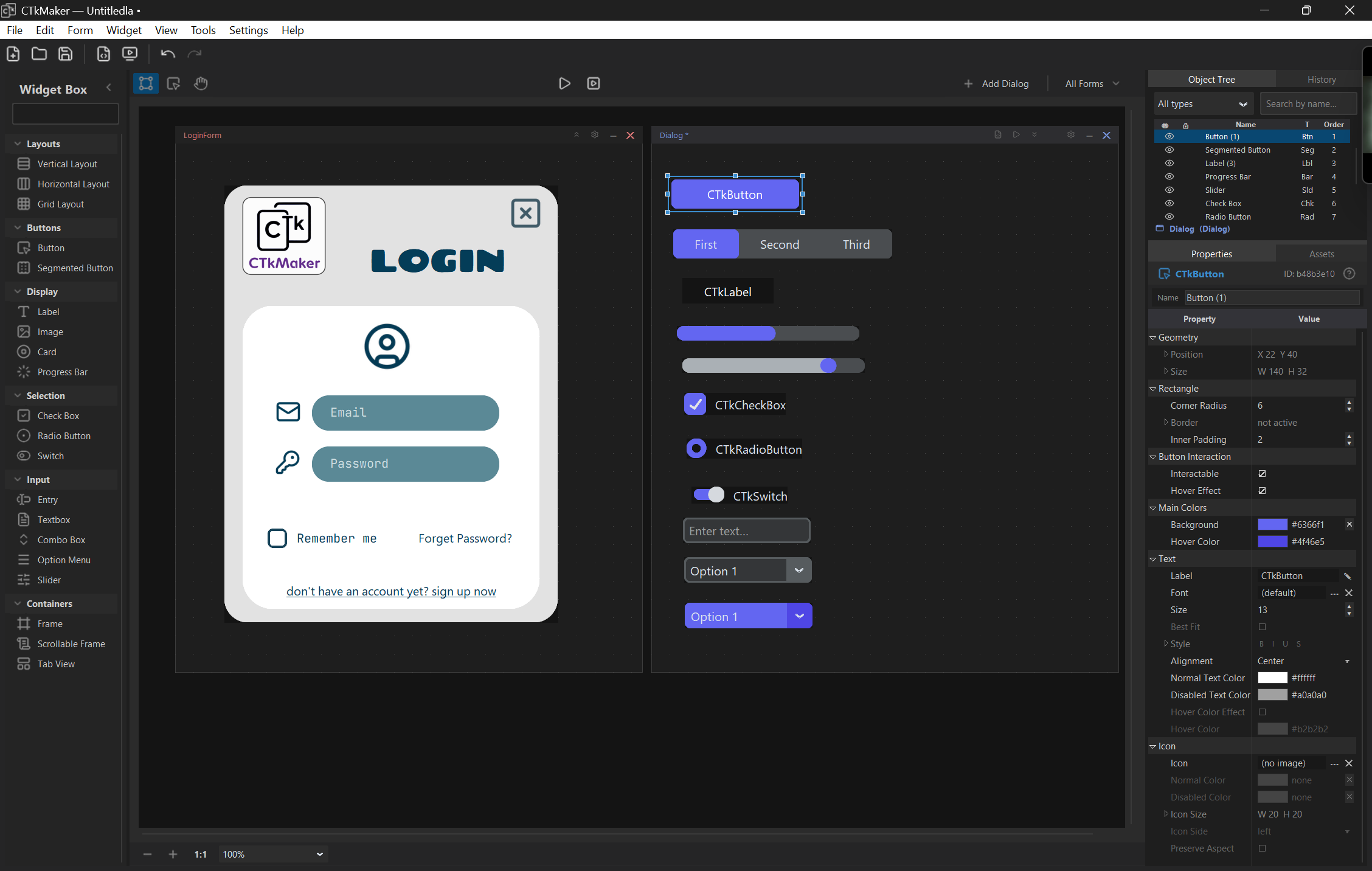 CTkMaker screenshot 1
